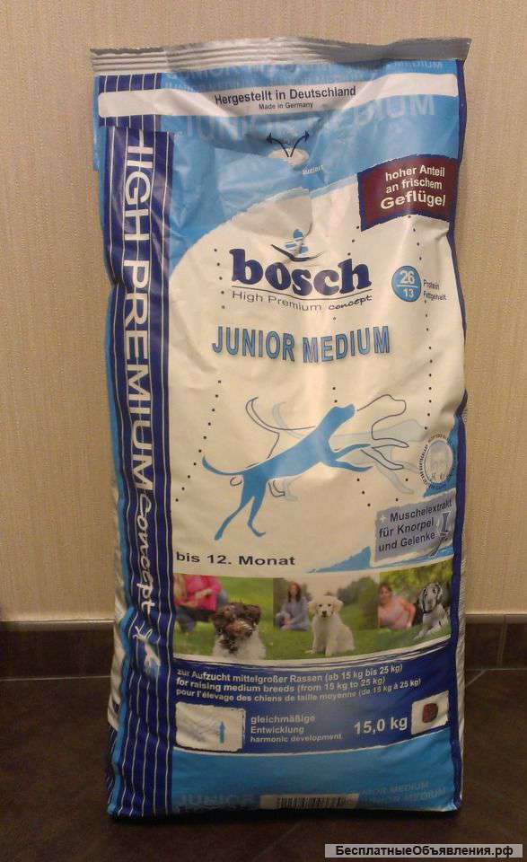 Корм для собак Bosch junior medium