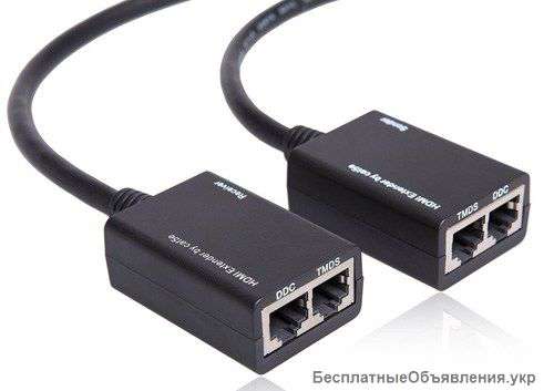 PET30DP Удлинитель (Extender) HDMI на 30 м по двум кабелям CAT-5E/6