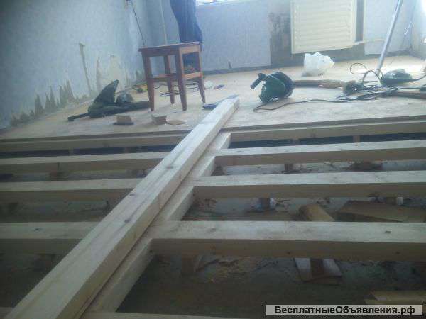 Ремонт, монтаж полов, стен, потолков