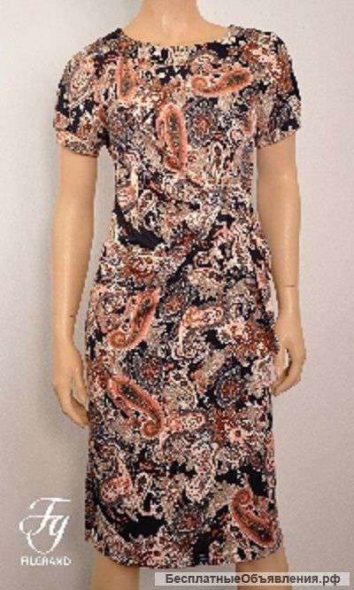 Платье 34 масло набивное арт.666