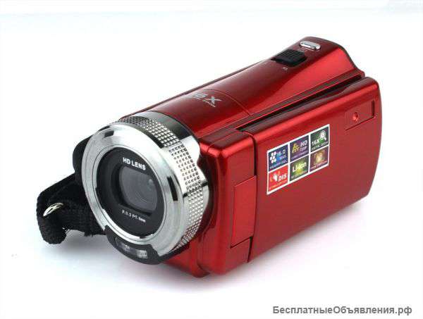 Новая HD видеокамера Fshow 16 мегапиксельная 2.7 " LCD 16:9 экран 16x цифровой зум высокой четкости.