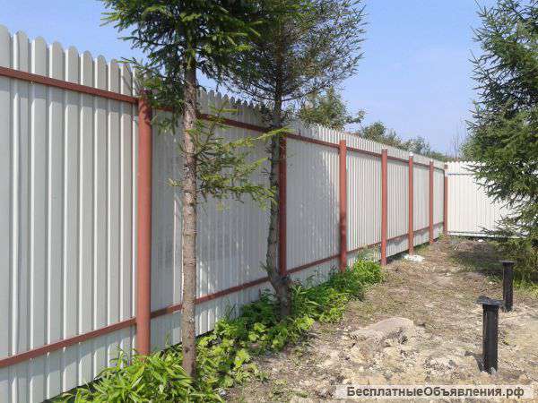 Установка заборов , Кровля , Сайдинг