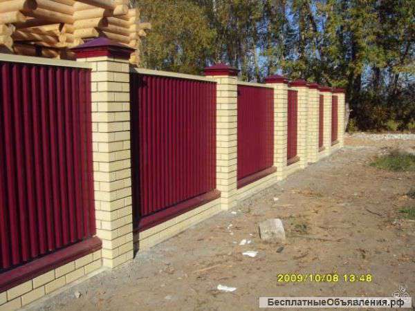 Заборы из профлиста