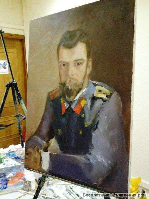 Картина"Николай ll" Холст,масло