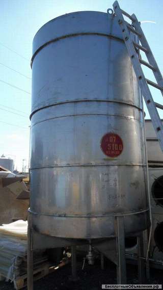 Емкости нержавеющие, объем 5 куб.м.