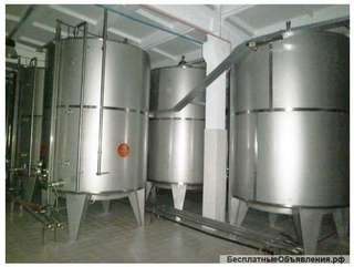 Емкости нержавеющие, объем 10 куб.м.