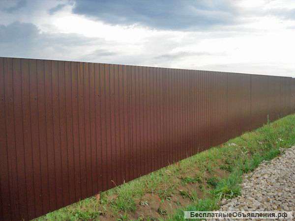 Заборы из профнастила