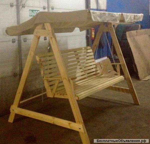 Деревянные качели