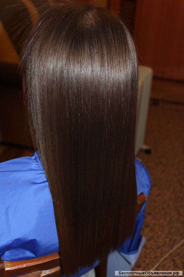 Кератиновое выпрямление волос на дому