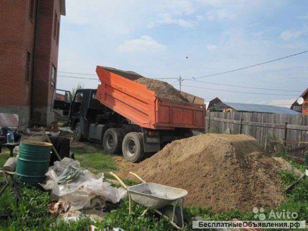 Песок, щебень, отсев