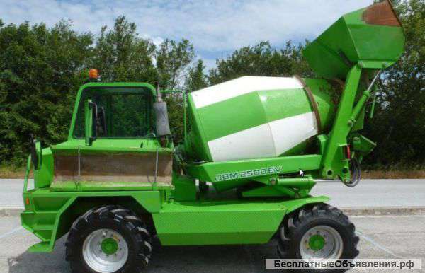 Мобильный бетоносмеситель с самозагрузкой Merlo DBM 2500 EV