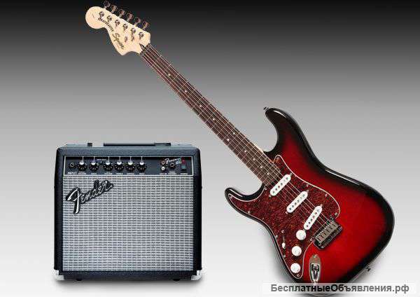 Fender.Электрогитра+комбик