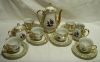 Кофейный перламутровый сервиз производства Чехословакии