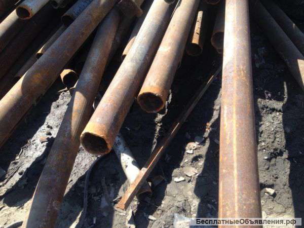 Столбики для забора, труба б/у
