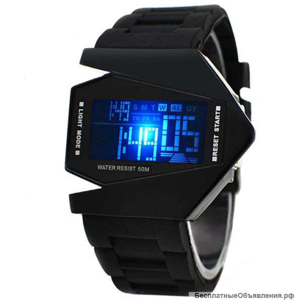Наручные светодиодные часы c будильником "FIRE STEALTH"