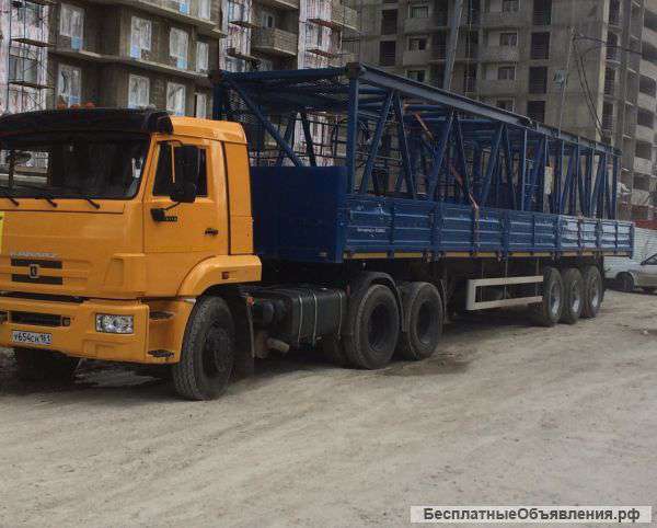 Камаз 65116 – тягач с п/прицепом СЗАП-93282