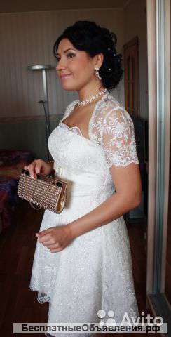 Короткое свадебное платье