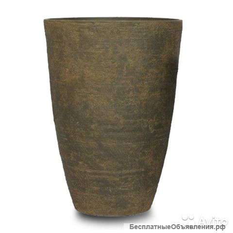 Кашпо Nobilis Marco Polystone Round Vase Ржавчина