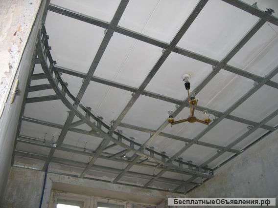 Монтаж гипсокартона