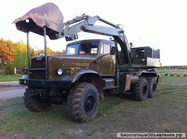 Экскаватор ЭОВ-4421 на базе Краз 255Б