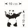 Наклейка для авто Панда, 10х10 см