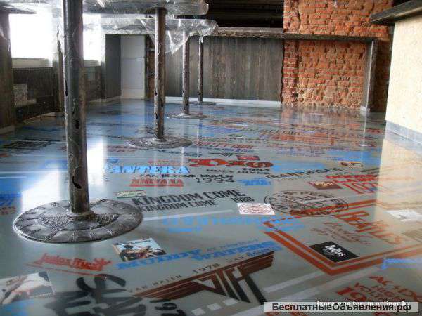 Наливные 3д полы, трехмерное изображение