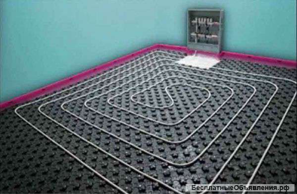 Монтаж напольного отопления