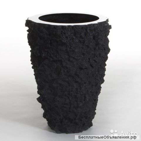 Кашпо vase buoy lava black, D52xH70