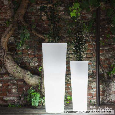 Кашпо Newpot High (with LED), 35x90см