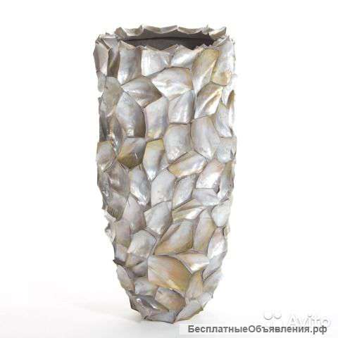 Кашпо vase crazycut brown lip shell Hefty