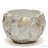 Кашпо Round bowl kabibe shell leaves Celebes