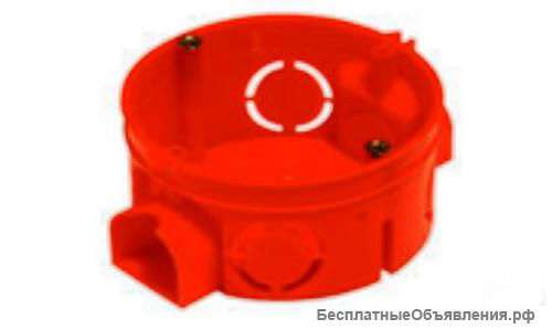 Подрозетник сборный красный 68х42mm