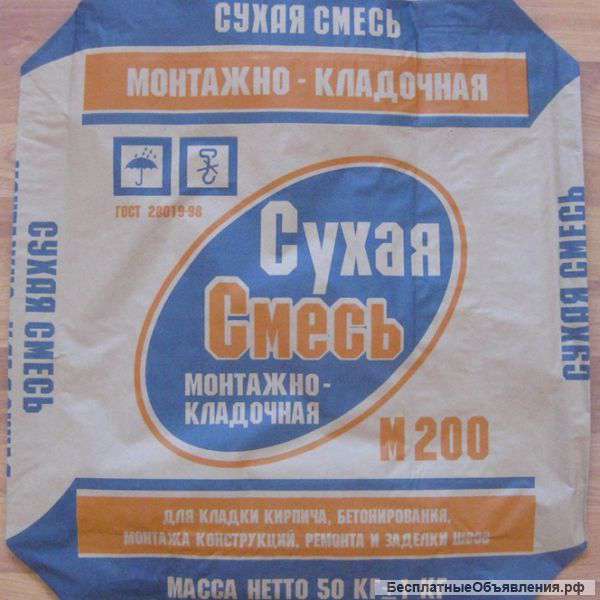 Сухая смесь монтажно-кладочная оптом