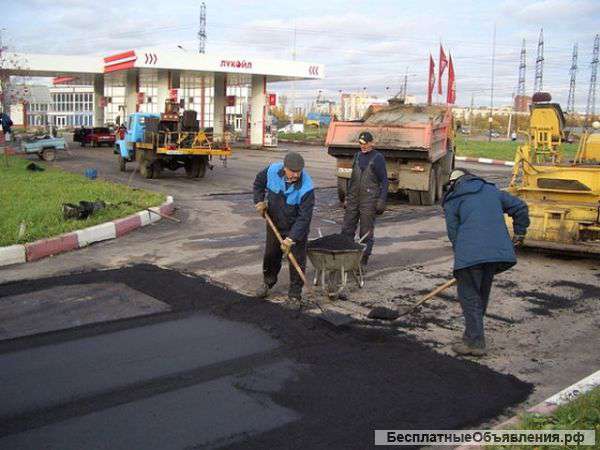 Асфальтирование дорог укладка асф.крошка
