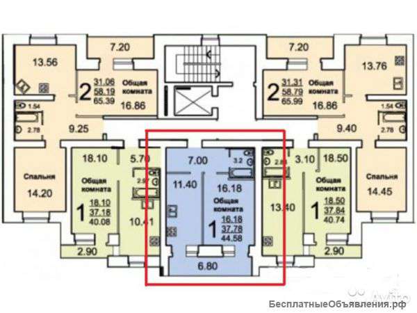 1-комн. в новостройке - ЖСК "Авиатор"