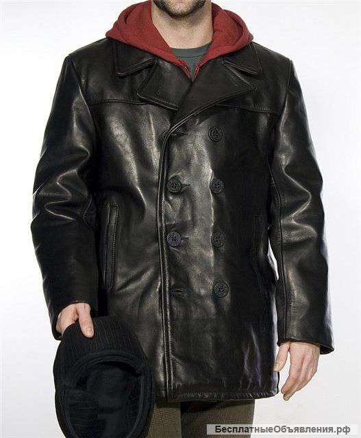 Кожаный бушлат Schott Pea Coat 740, США