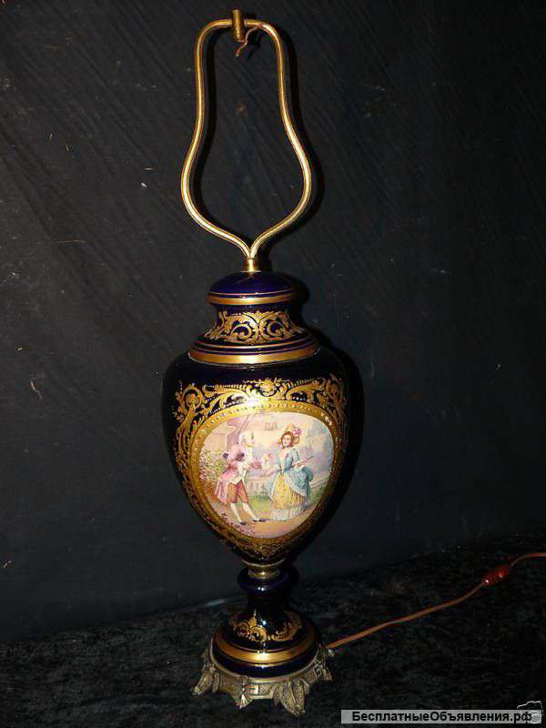 Севр. Ваза – лампа. 19 век. 72 см.