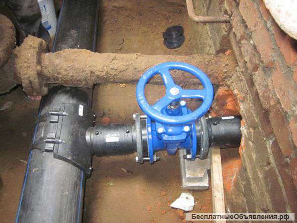 Врезка в уличный водопровод под давлением