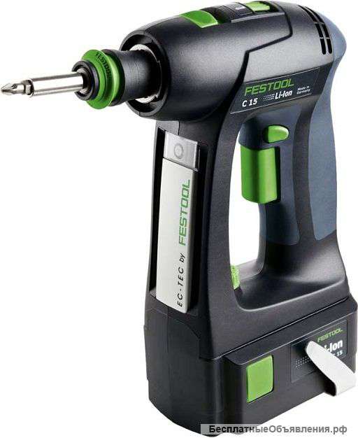 Аккумуляторный шуруповёрт Festool C 15 Li 5,2-Plus