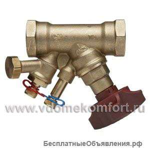 Клапан балансировочный TA 52 151-214 Rp 1/2 DN15 c дренажем