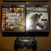 PS3 Super Slim 500Гб + Gta5, Watch Dogs