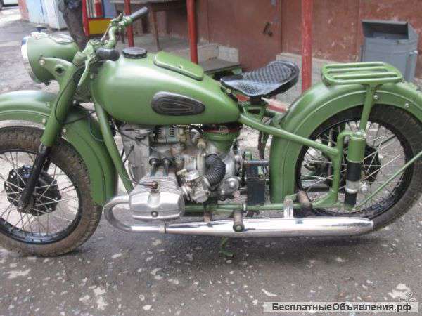 Мотоцикл Урал М72, 1958 г., в идеальном состоянии, вложений не требует.