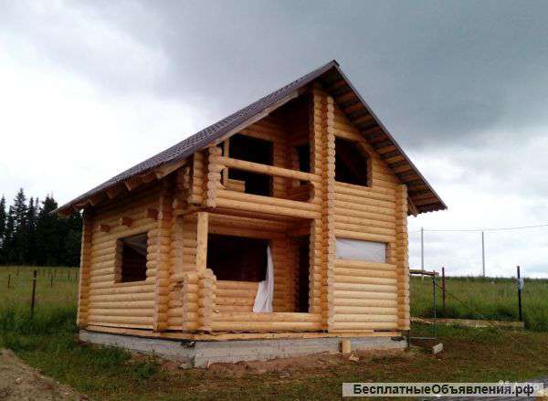 Дома из оцилиндрованного бревна