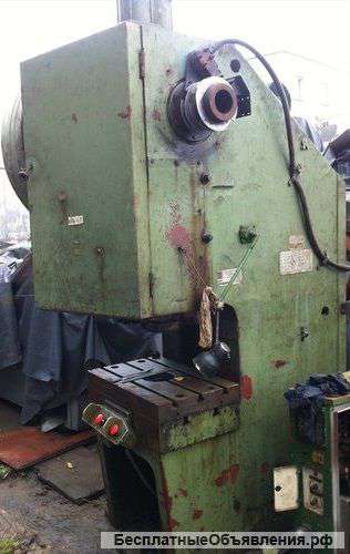 Покупка кривошипных прессов