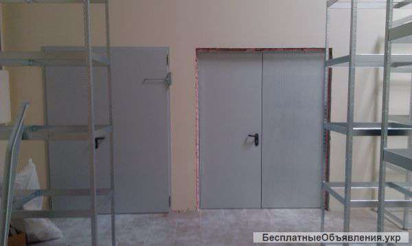 Двери противопожарные глухие двуполые EI30 EI60