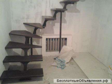 Металло каркас модульной лестницы