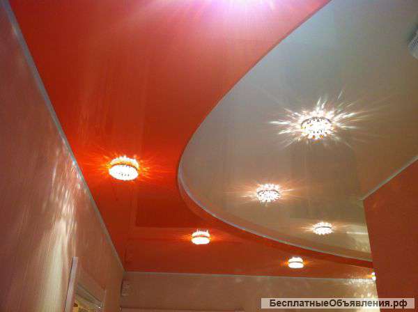 Установка натяжных потолков