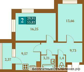 2-х комнатная (Московская прописка)Очень низкая цена