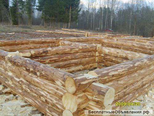 Сруб дома 8х8 м