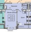 СОБСТВЕННИК 1 кмн кв. 45,4 м2 на Петина, 18 Л1 на 6 этаже (дом сдан)